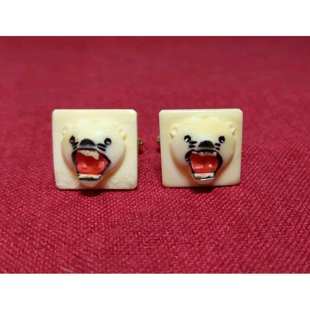 Vintage Alaskan Polar Bear Cufflinks